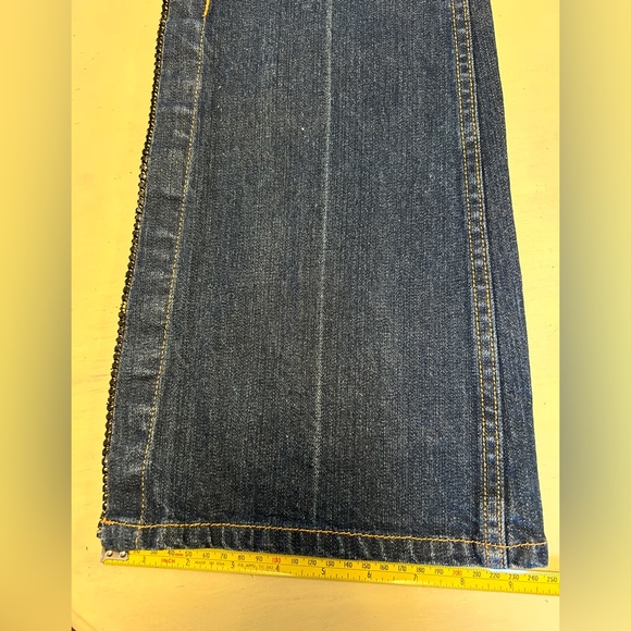 Bisou Bisou Flare Split Leg Embellished Jeans size 8 - Picture 6 of 9